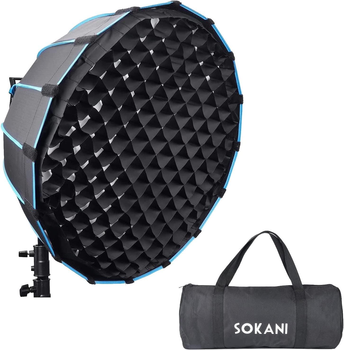 Sokani, Sokani Deep Octagon Softbox for Sokani X60 Godox SL-60W SL60W VL150 Aputure 120D Mark 2 300D II 300X 120D and Other Bowen-S Mount Lights